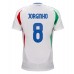 Maillot de foot Italie Jorginho Frello #8 Extérieur vêtements Europe 2024 Manches Courtes